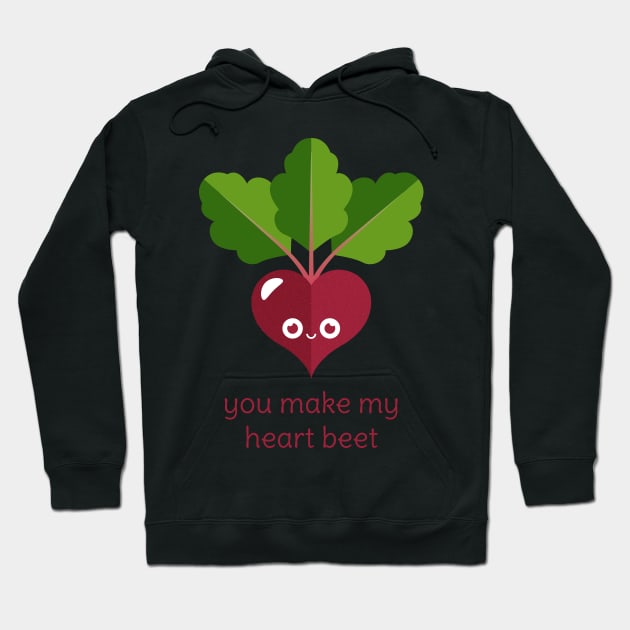 You Make My Heart Beet Hoodie by slugbunny